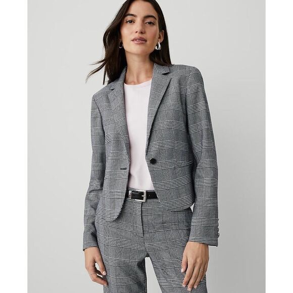 Ann Taylor The Newbury Blazer in Houndstooth NWD - Picture 1 of 13